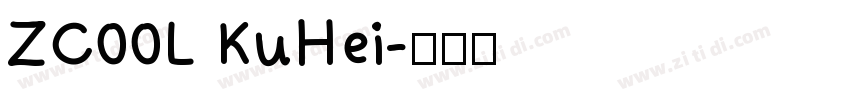 ZC00L KuHei字体转换